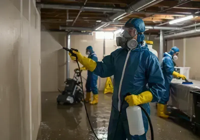 Basement Sanitization and Antimicrobial Treatment process in Cleveland, TN