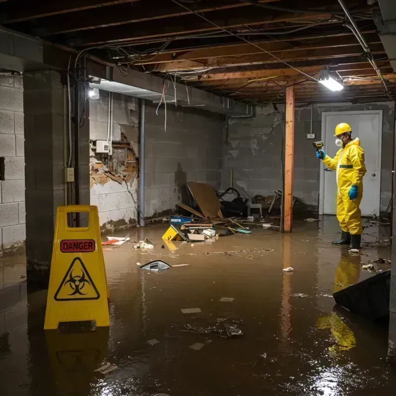 Flooded Basement Electrical Hazard in Cleveland, TN Property